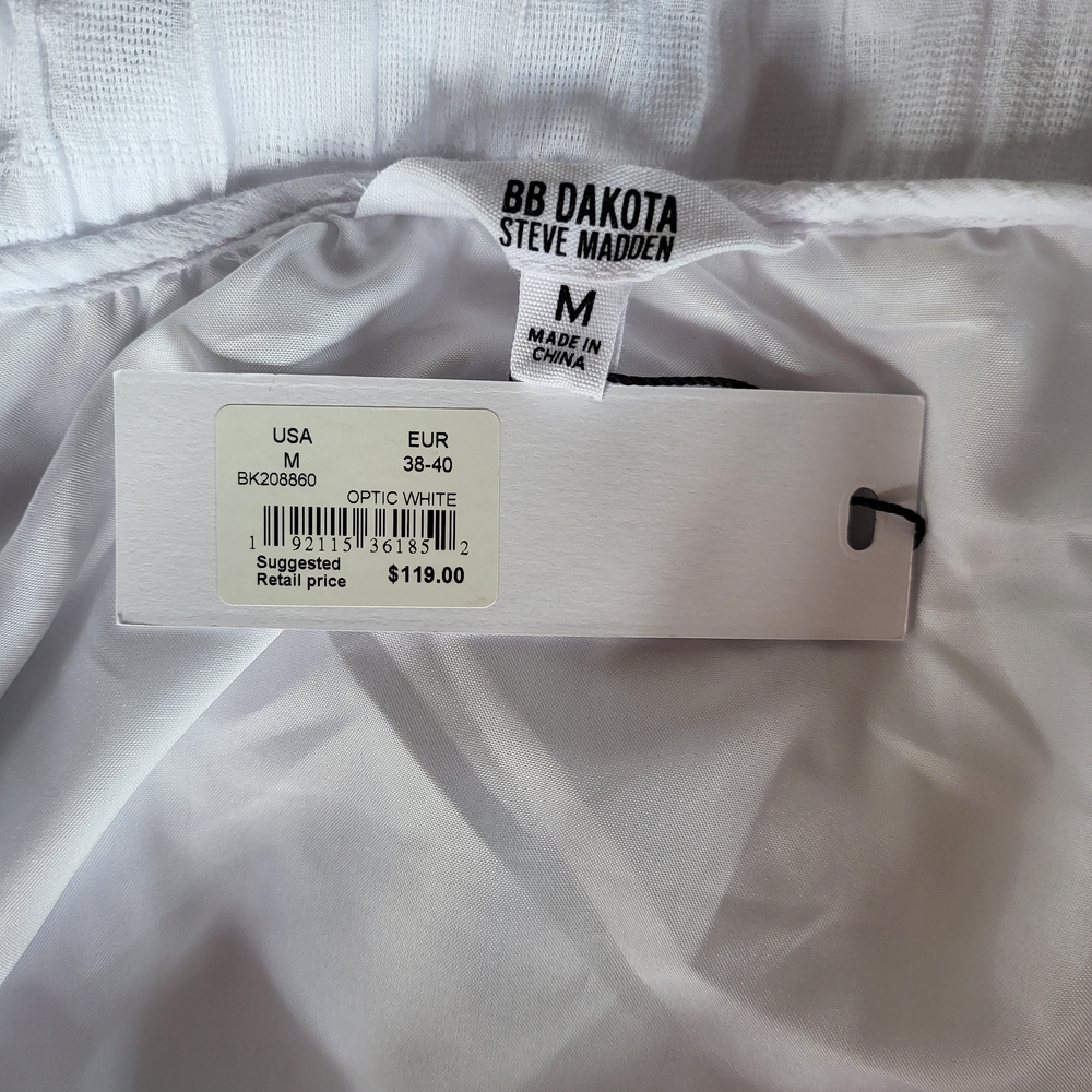 NWT BB Dakota Steve Madden White Floor Length Maxi Dress - Picture 5 of 7